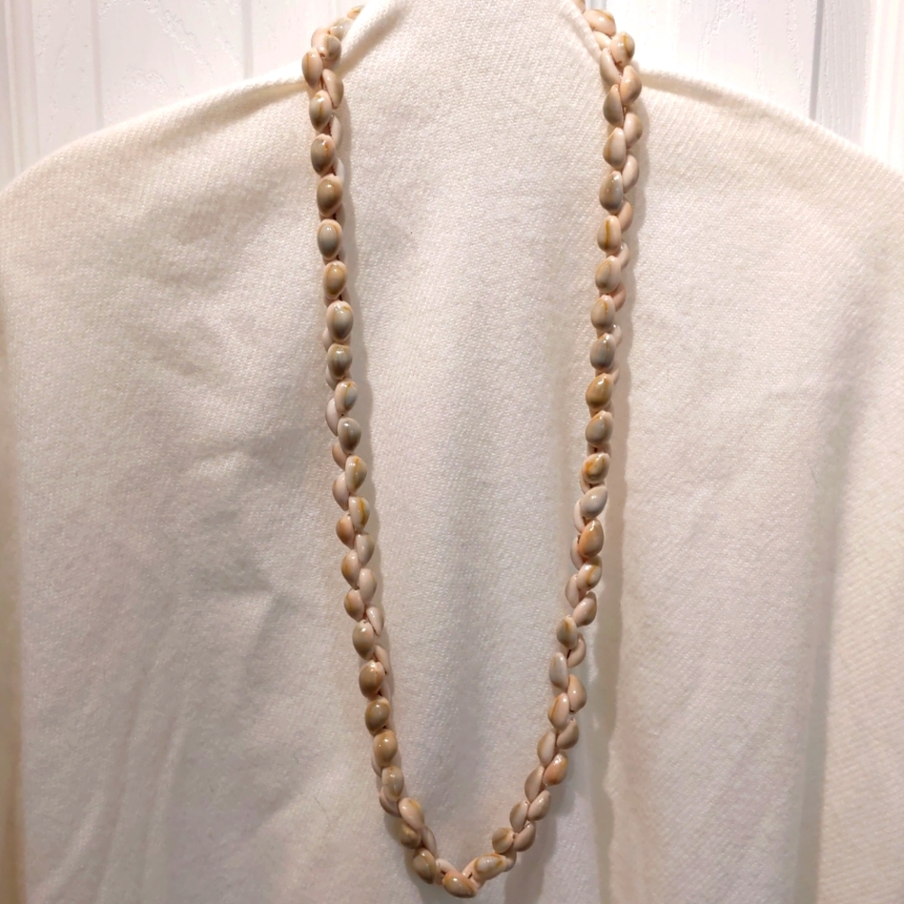 Cowrie Shell Necklace Handcrafted Costume Jewelry